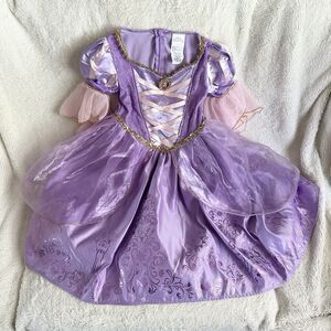 Disney Princess Tangled Rapunzel XS 3T 4T Girls Dress Up Costume Hoop Skirt